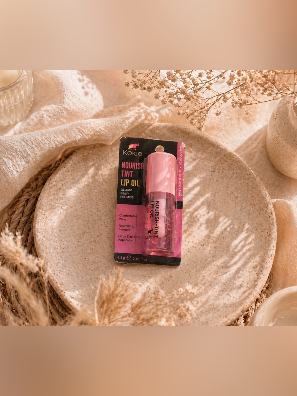Kokie Nourish Tint Lip Oil — Pink